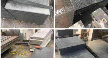 广安 芝麻黑地铺石材