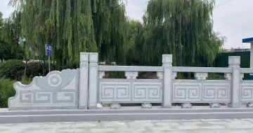 广安 芝麻灰桥栏杆、河道栏杆安装效果