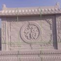 广安 芝麻白花岗岩屏风，照壁，影壁