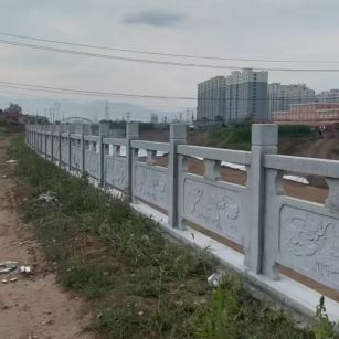 广安 石材河道栏杆