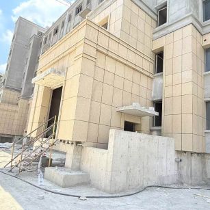 广安 黄金麻干挂，工地实拍