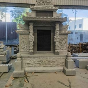 广安 芝麻灰高档墓碑、土墓，一套也支持定做