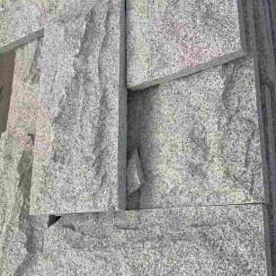 广安 芝麻白自然面花岗岩成品板