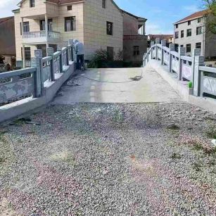 广安 芝麻灰花岗岩桥栏杆