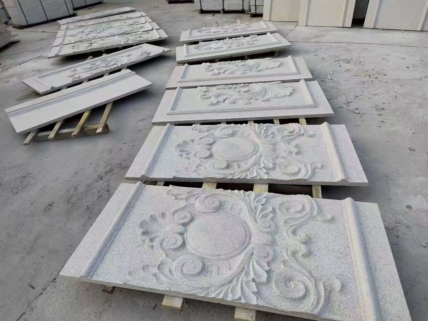 广安 芝麻白干挂雕花板