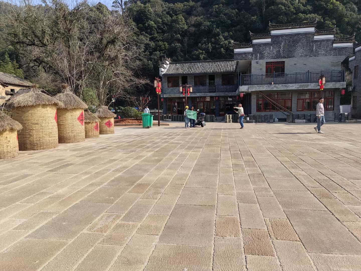 广安仿古石铺装效果