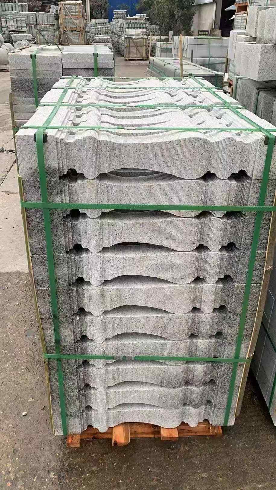广安 芝麻白方形拉丝面，栏杆花瓶柱